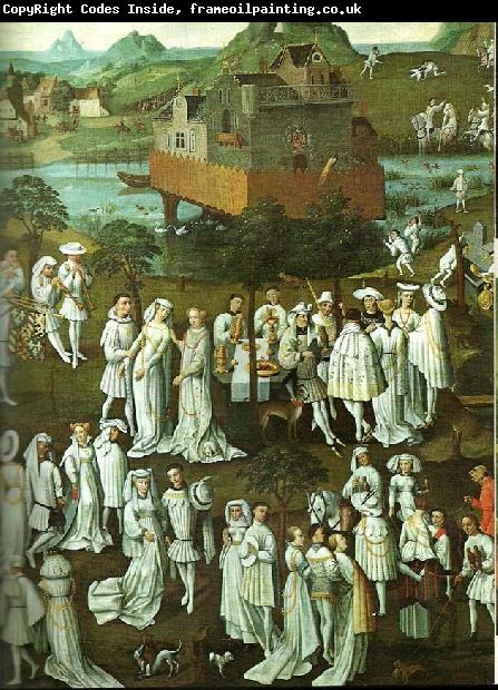 French school hunting with falcons at the court of philip the good